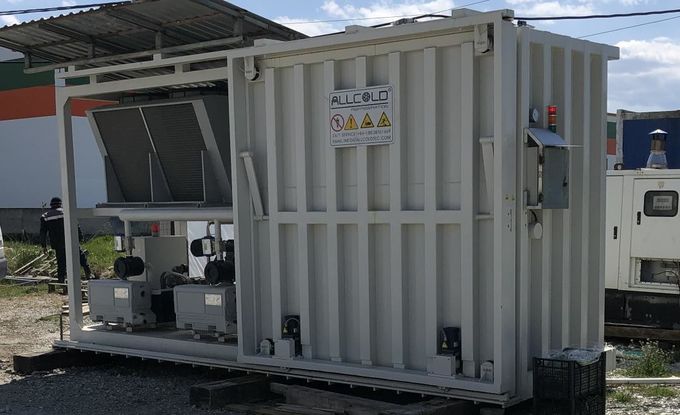 التحكم PLC  ضاغط الخس فراغ المبرد R404a 0
