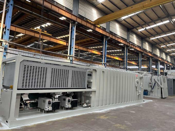 98KW PLC غرفة مزدوجة مبرد فراغ 3 طن دورة 6 منصات 0