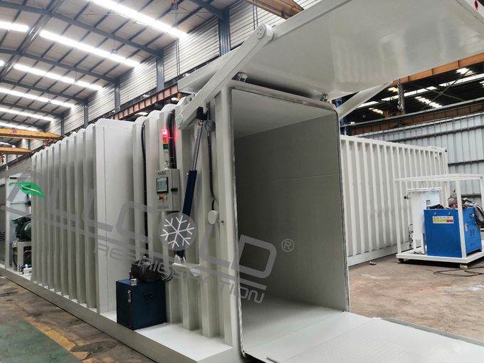 SGS R404A ضاغط  Vegetable Hydro Cooler PLC 0
